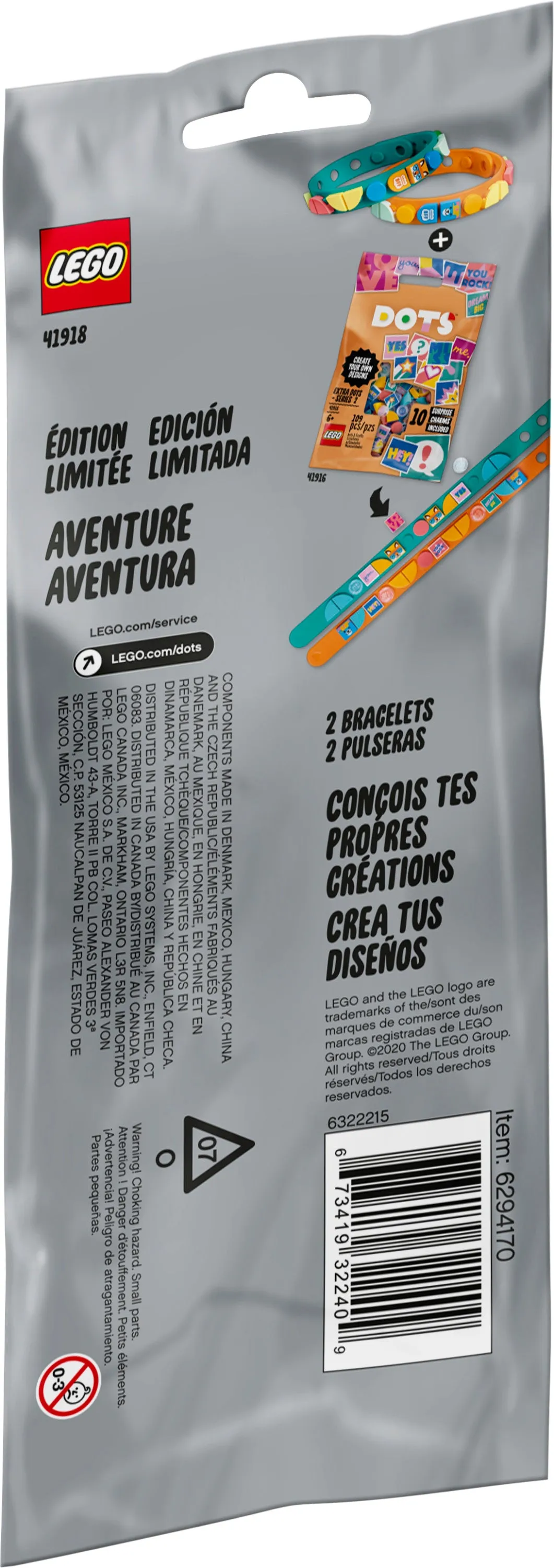 41918 LEGO® DOTS Adventure Bracelets