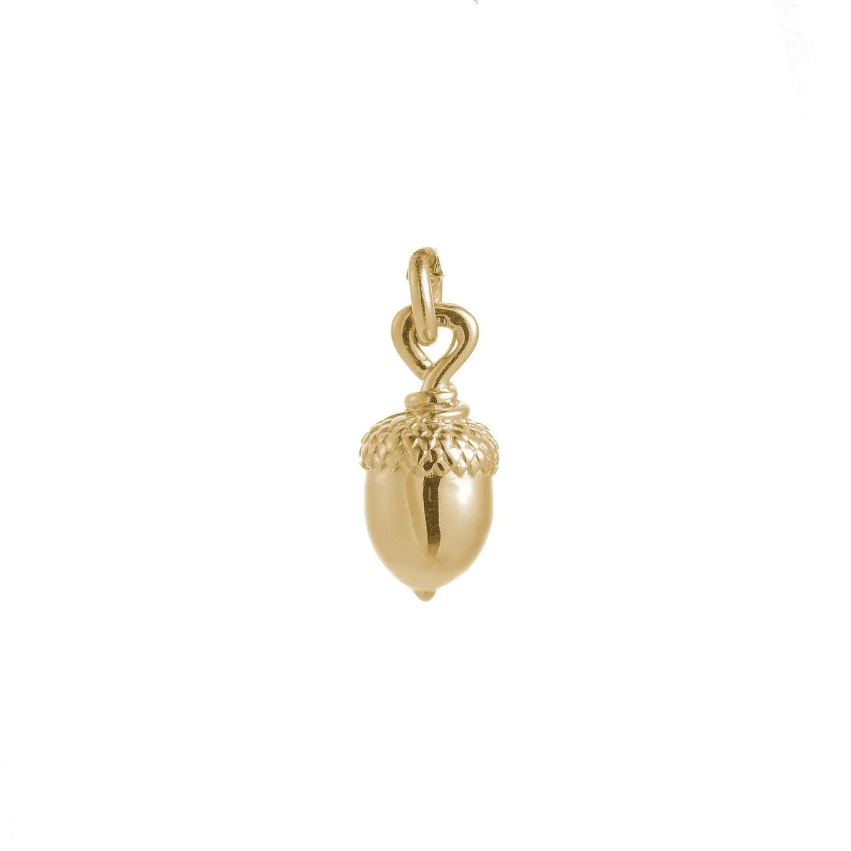 Acorn Solid Gold Charm