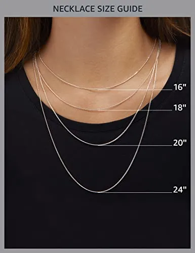 Amazon Essentials Platinum Plated Sterling Silver Infinite Elements Cubic Zirconia Initial "A" Pendant Necklace, 18", (previously Amazon Collection)