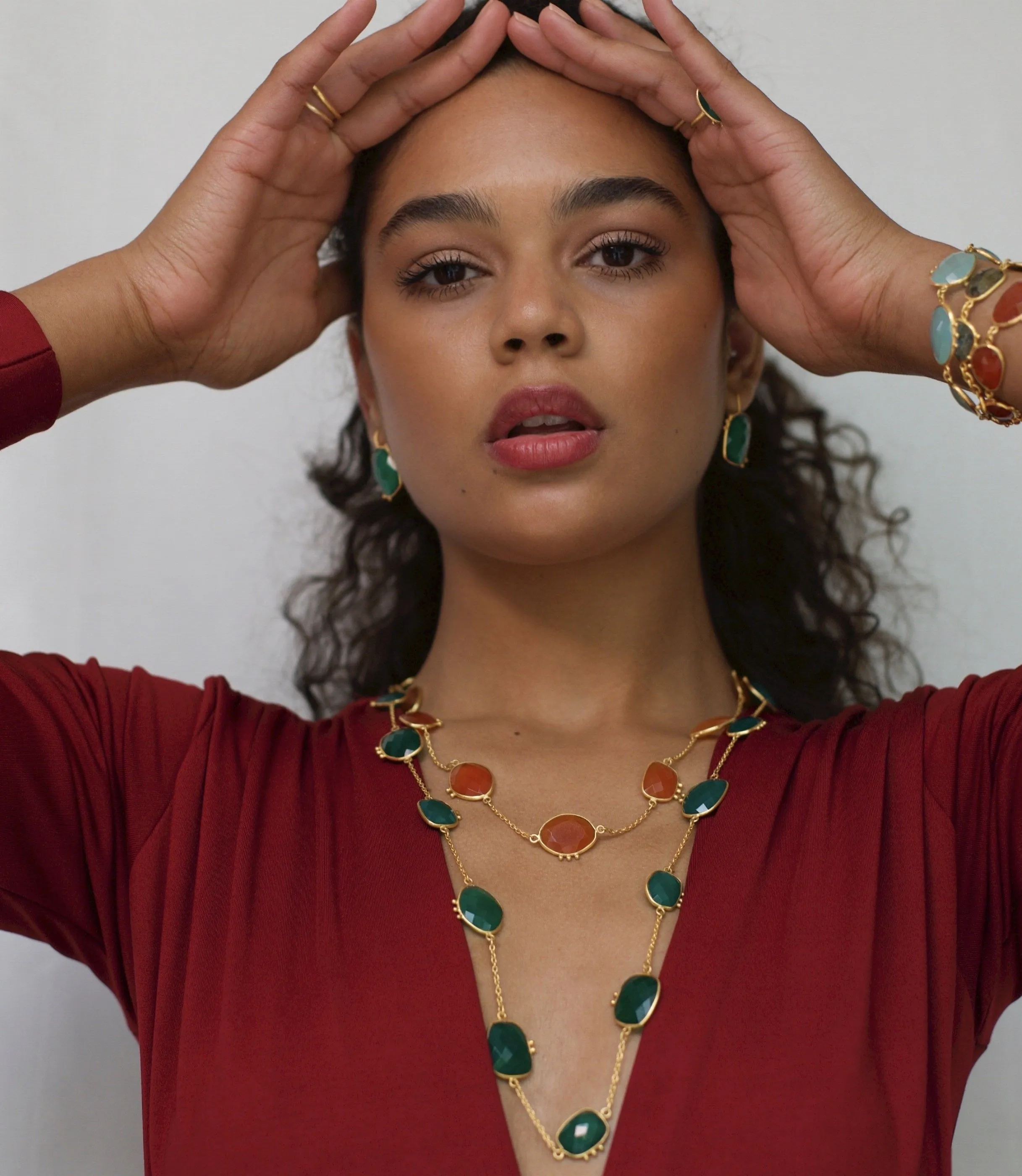 AMAZONIA ORGANICA GREEN NECKLACE