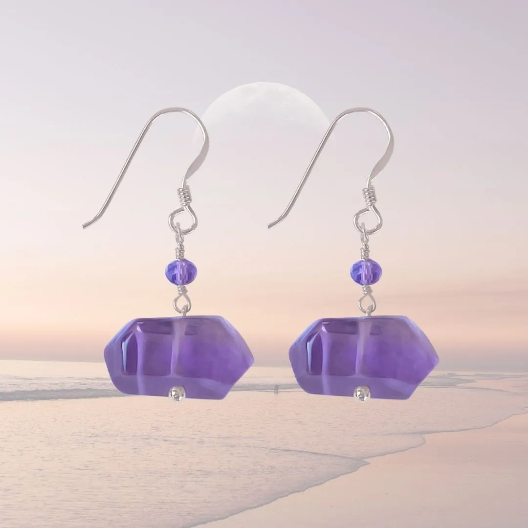 Amethyst Earrings for Emotional Stability