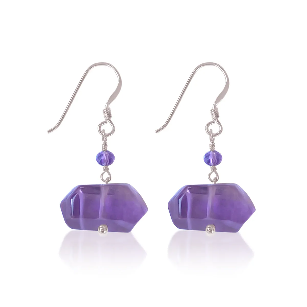 Amethyst Earrings for Emotional Stability