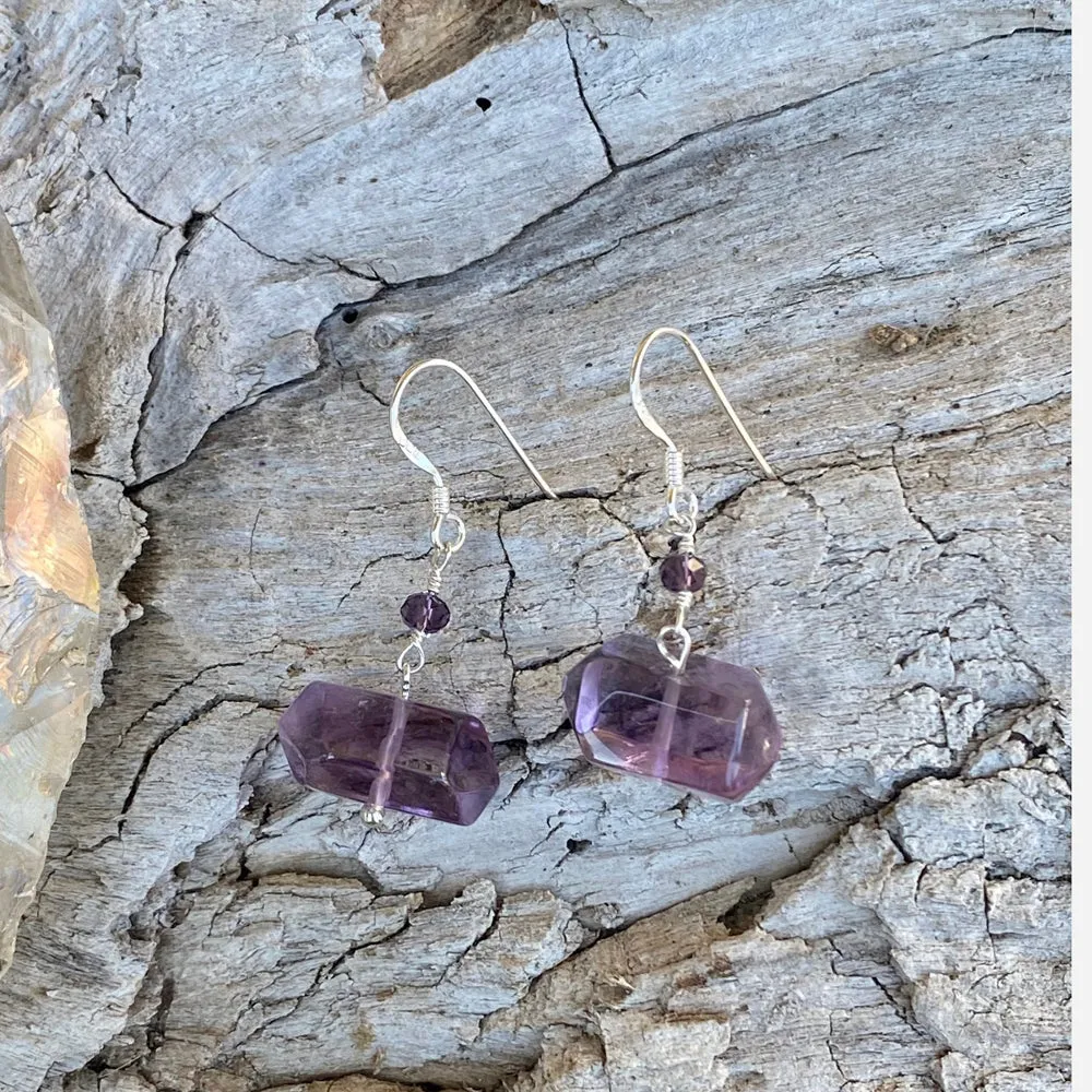 Amethyst Earrings for Emotional Stability