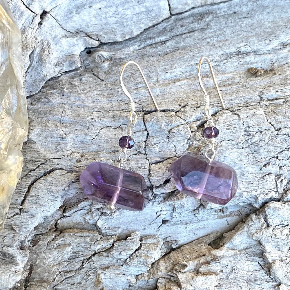 Amethyst Earrings for Emotional Stability