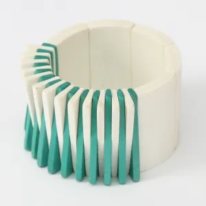 Aqua & Ivory Melissa Bracelet