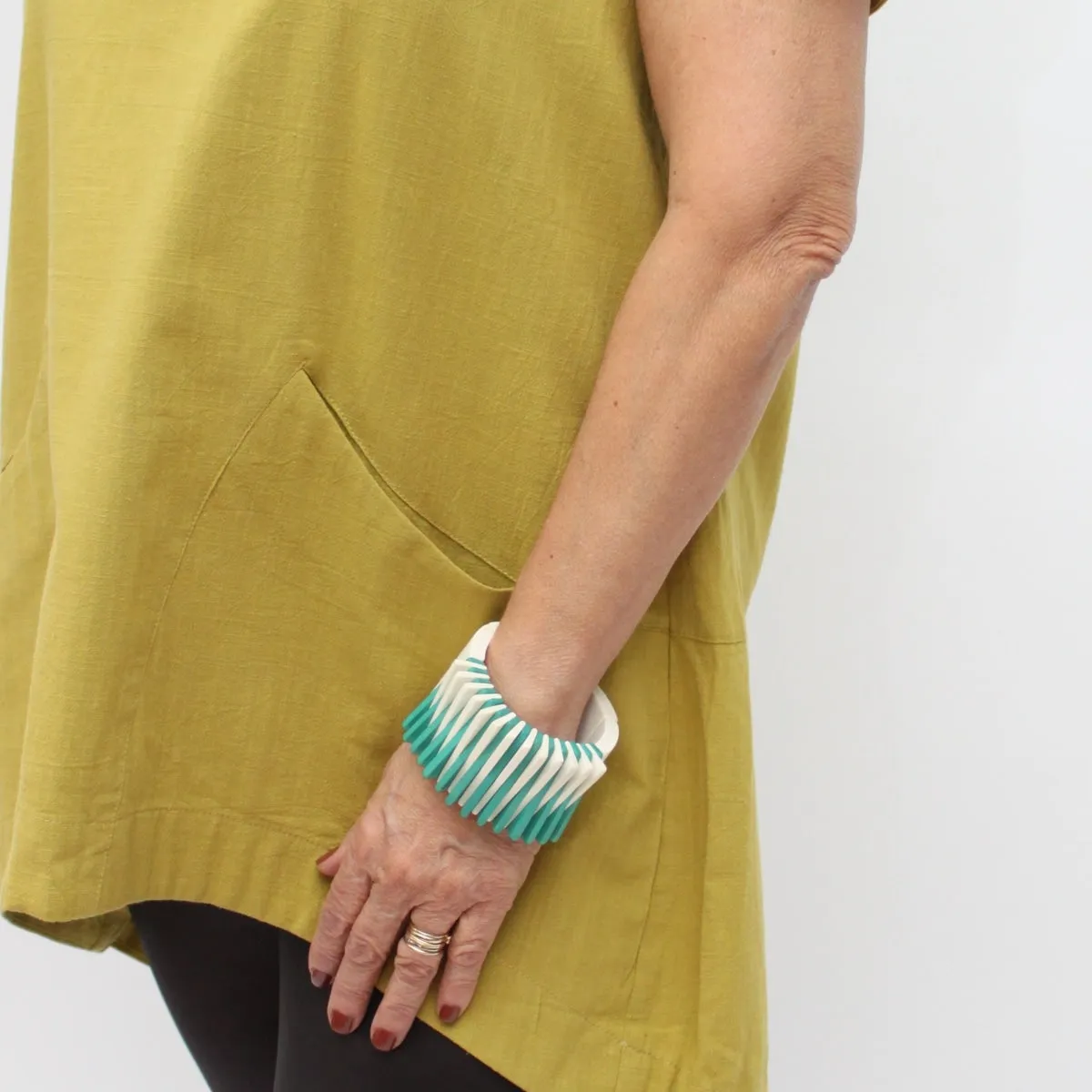 Aqua & Ivory Melissa Bracelet