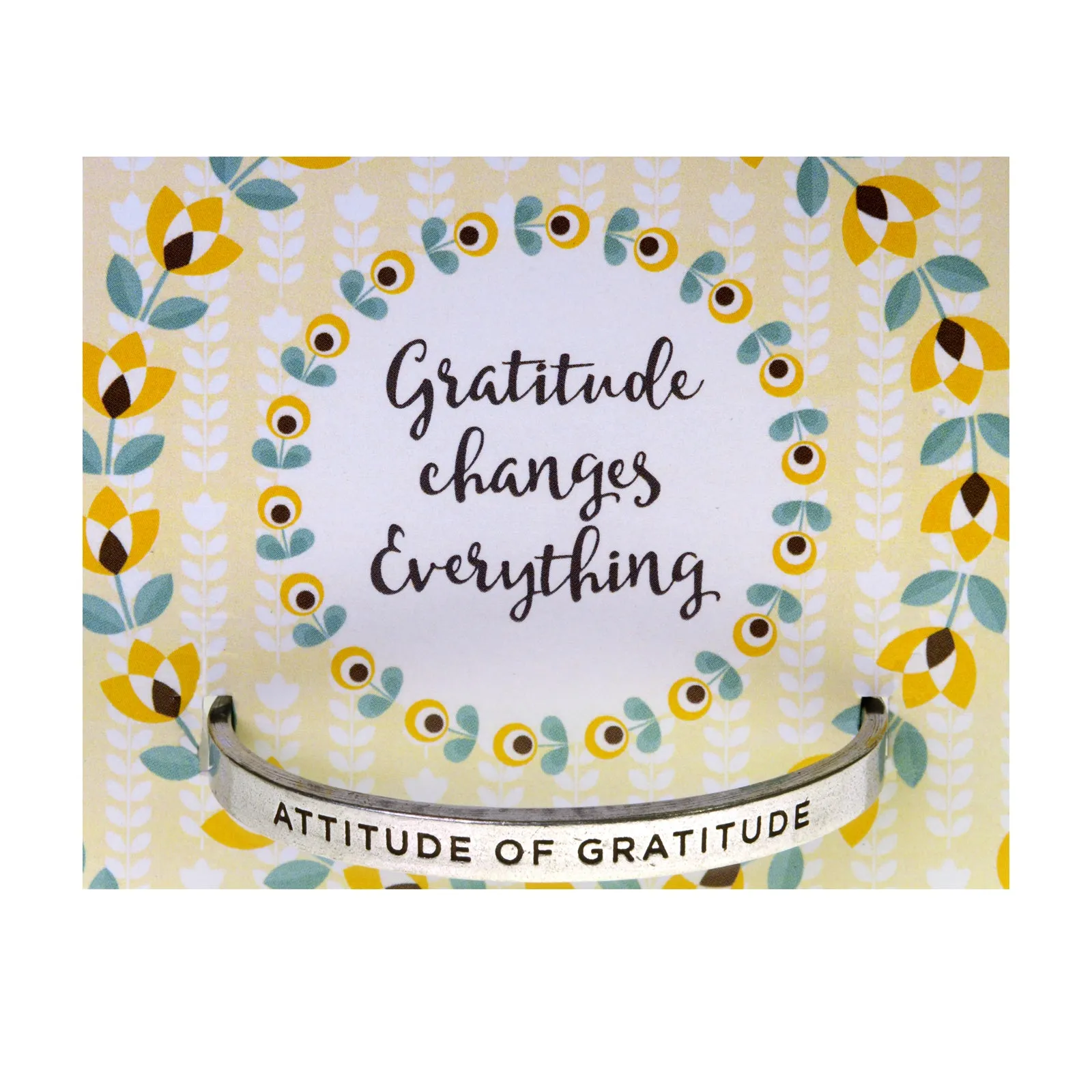 Attitude of Gratitude Quotable Cuff Bracelet