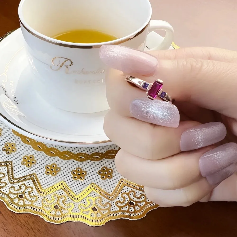 Baguette Cut Stone Ring