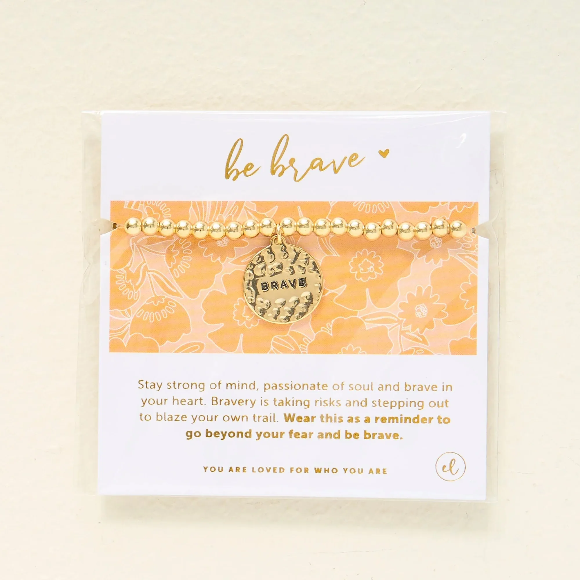 Be Brave Charm Bracelet