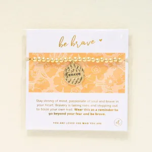 Be Brave Charm Bracelet