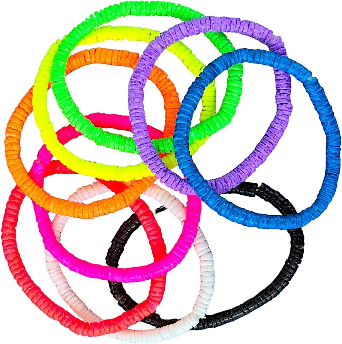 BlueRica Stretch Puka Shell Bracelet