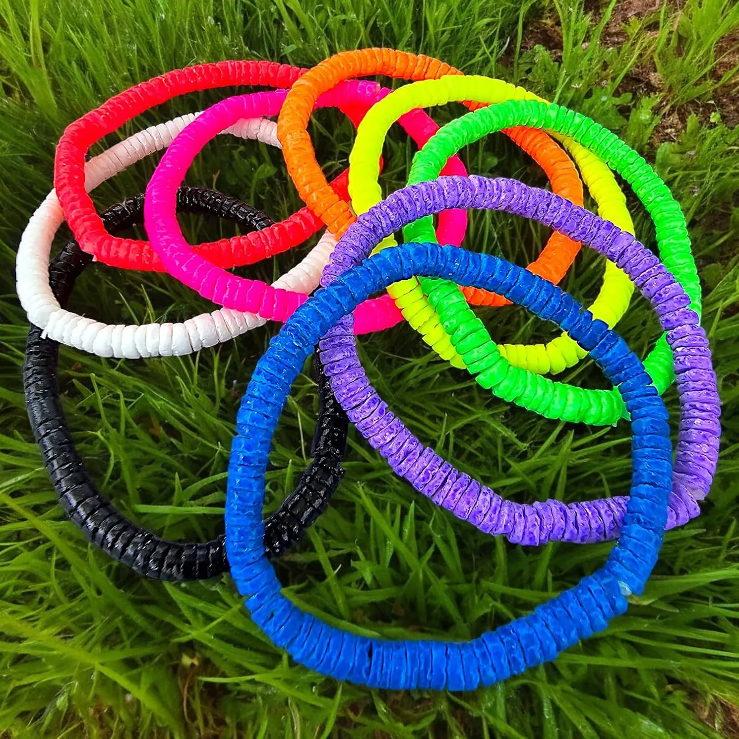 BlueRica Stretch Puka Shell Bracelet