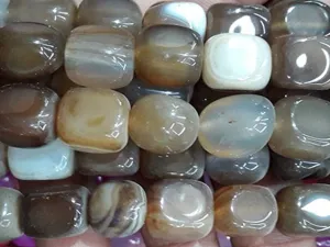 Brown White Jade Taiwan Tumbles