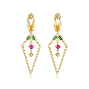 Cherry Charm Drop Earrings