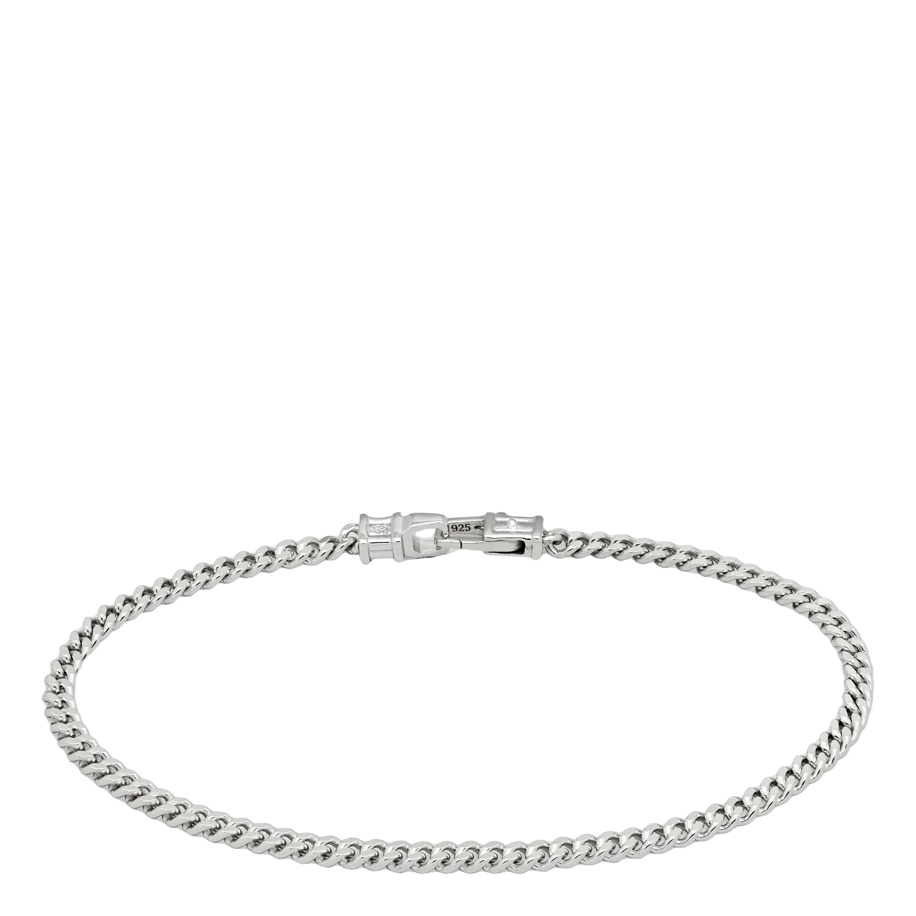 Curb Bracelet M Silver