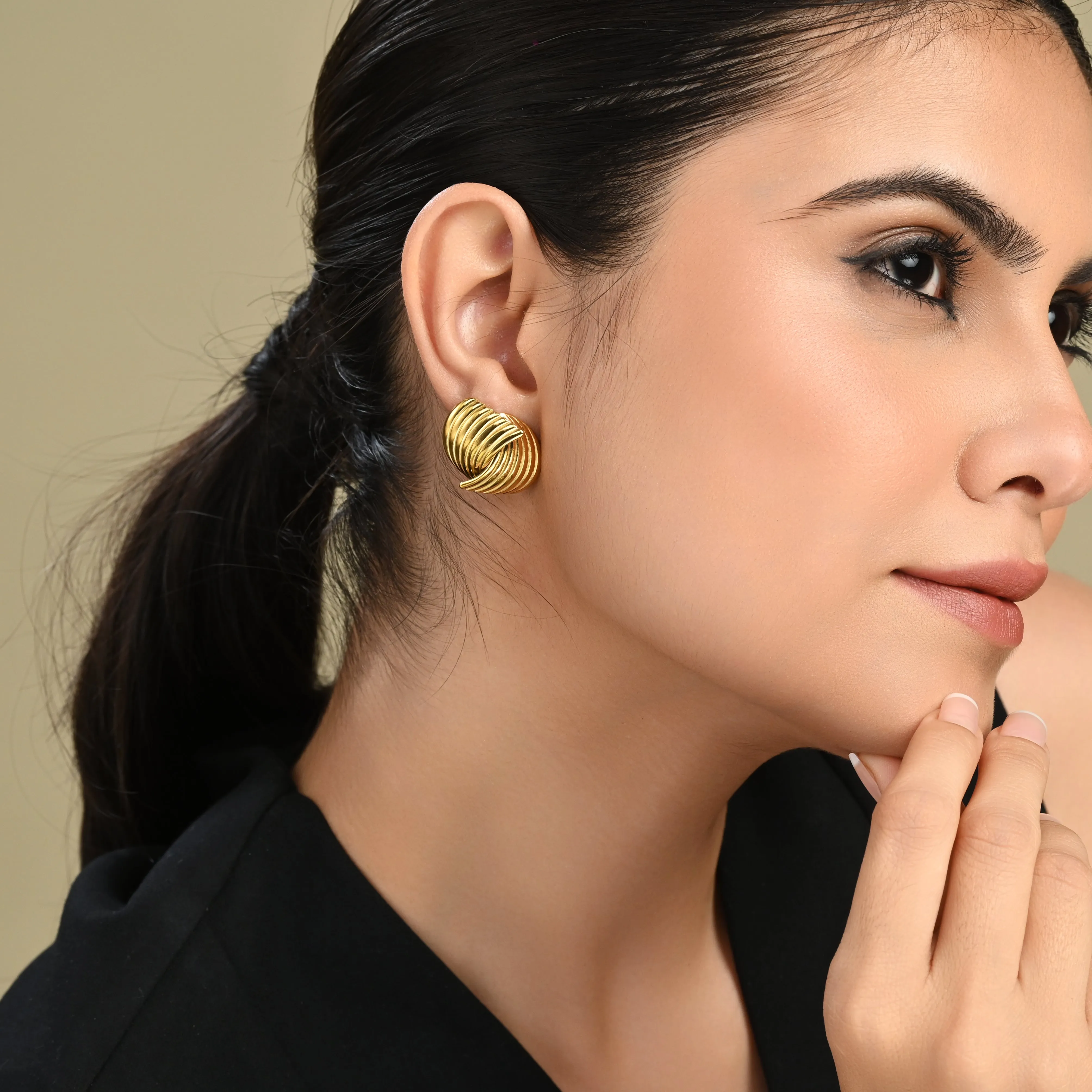 Dazzling Spiral Earrings
