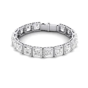 Delta Princess Cut Diamond Bracelet
