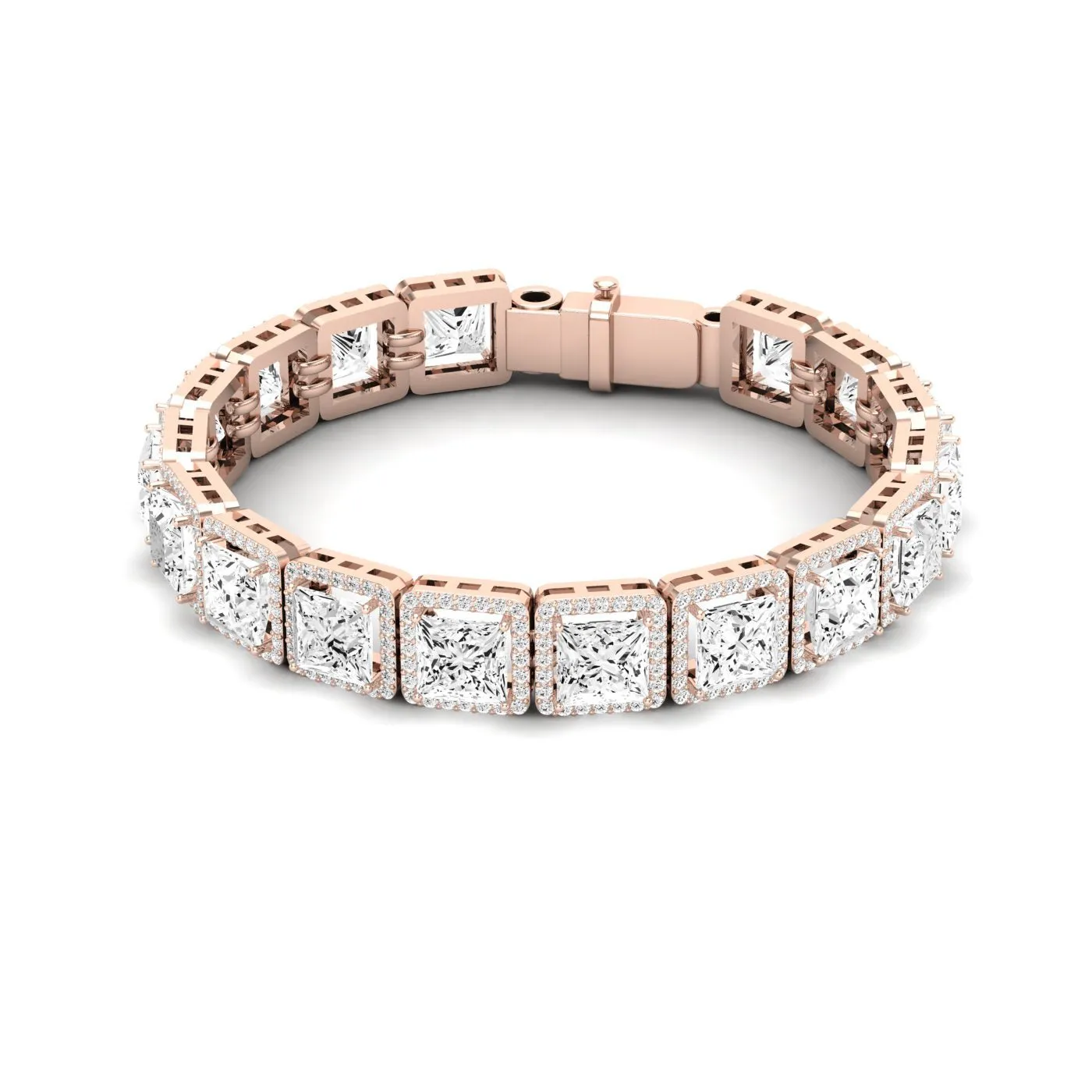 Delta Princess Cut Diamond Bracelet