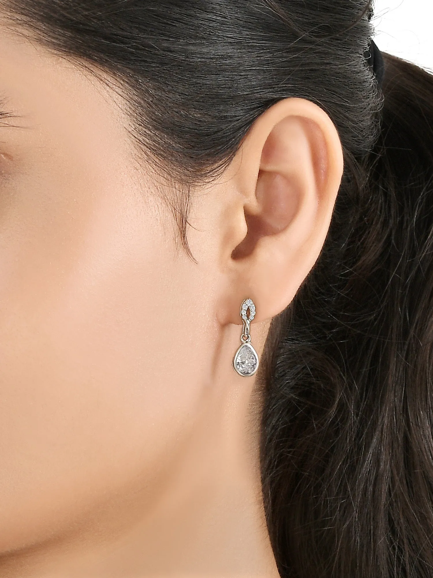 Diamond Look Dazzling Earrings