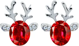 Earrings for Women HoopsDiamond Stud Earrings for Women Cute Heart Hypoallergenic Stud Earrings with Cubic Zirconia Gold Earrings Inspirational Design Fashion Oval Earrings