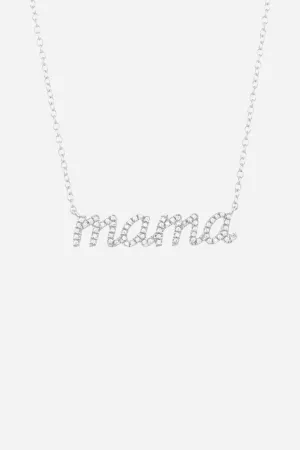 Ella Stein Love You Mama Necklace Sterling Silver