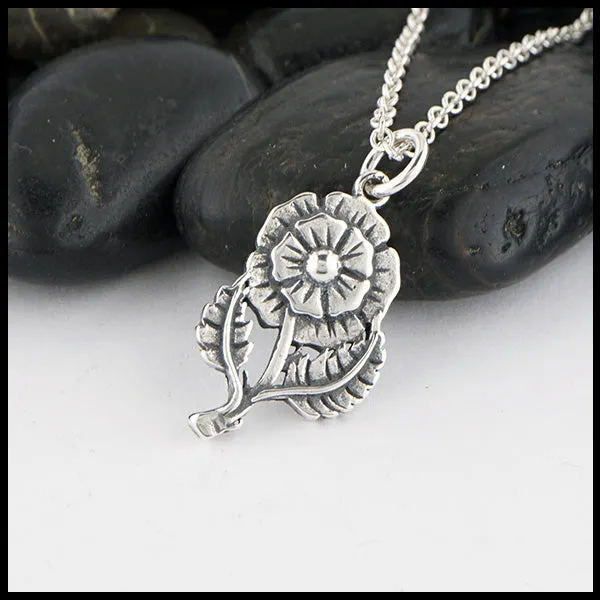 English Rose Pendant and Earring Set