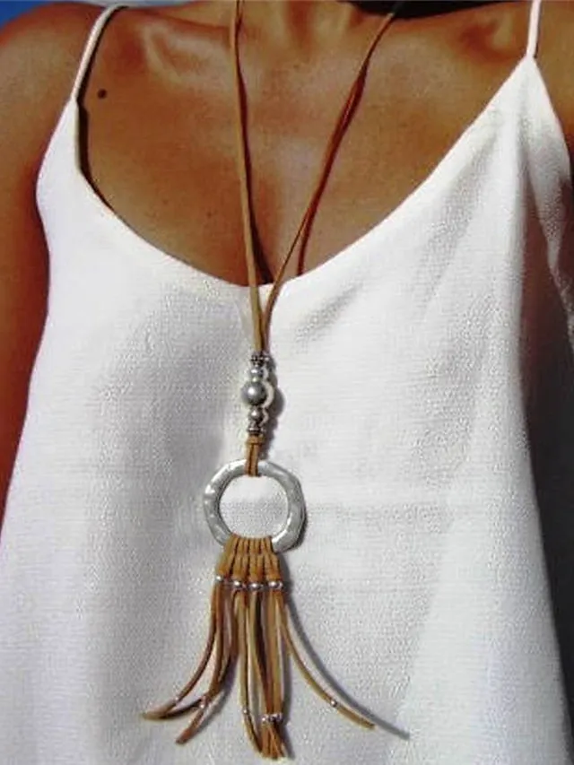 Flytonn- Women's necklace Ethnic Style Street Geometry Necklaces