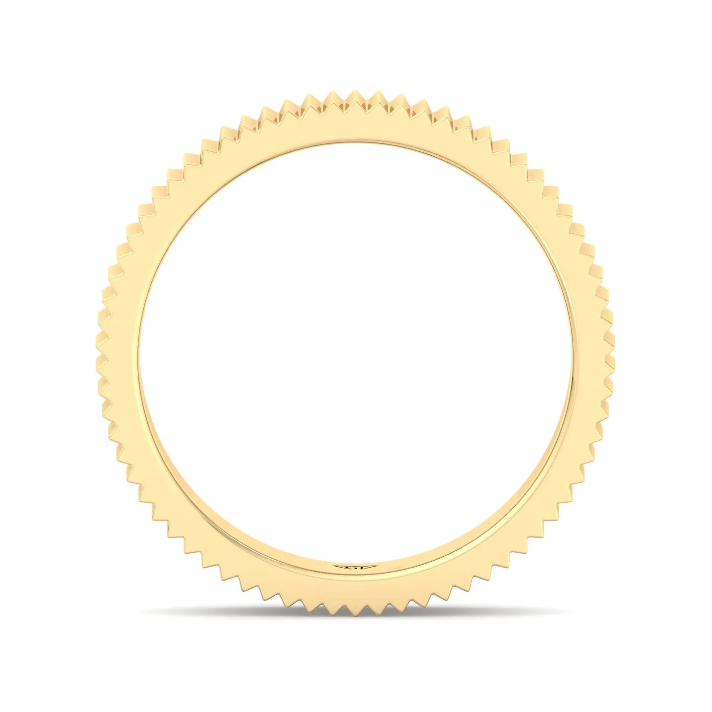 Franco - Unisex 5mm Fluted Gold Band