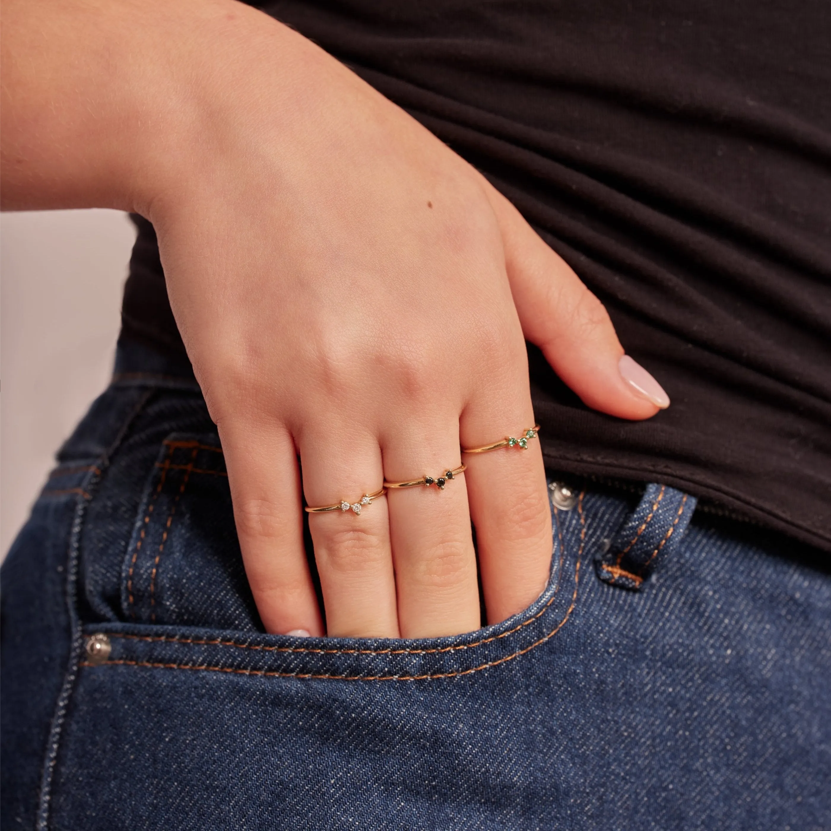 Frida Ring white diamonds