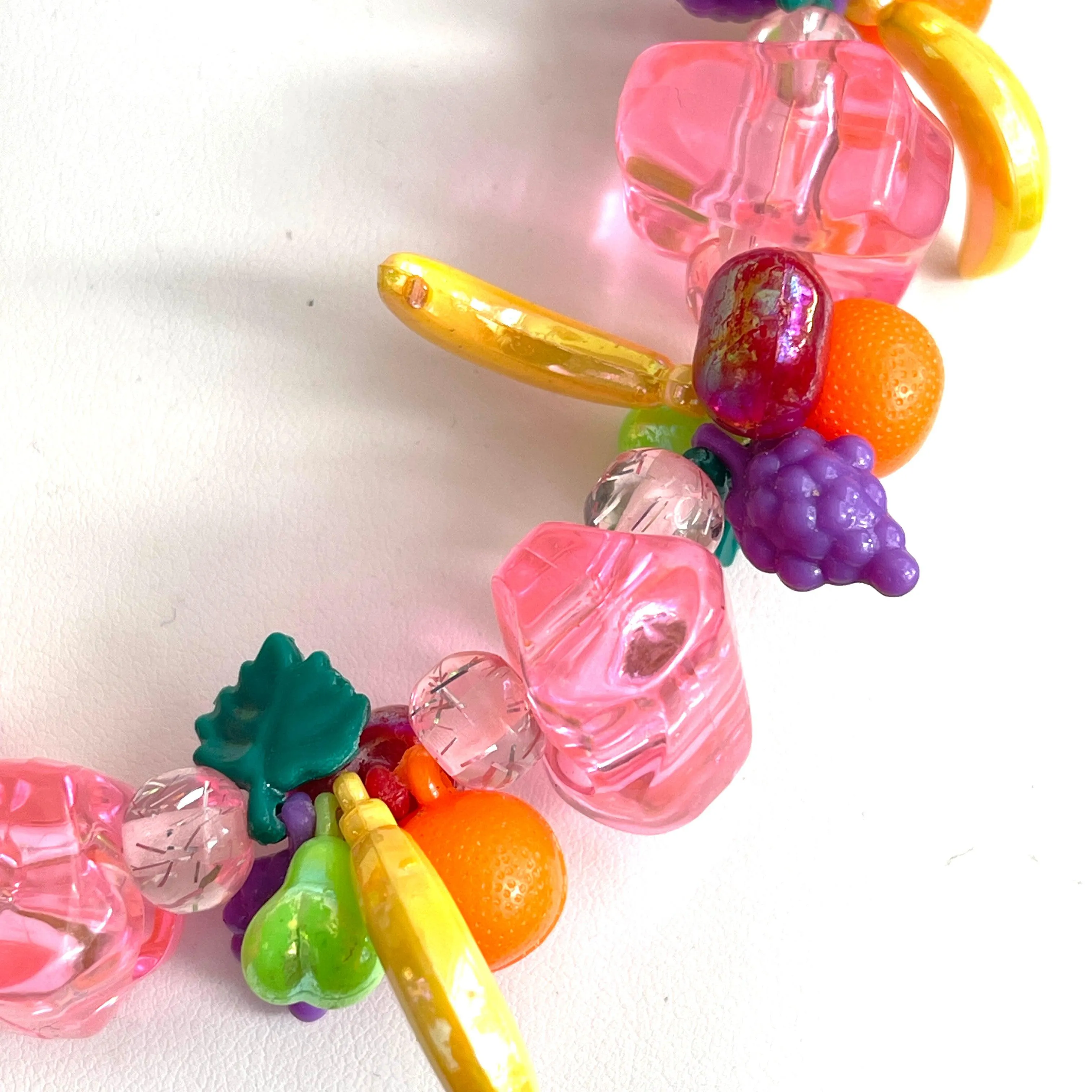 Fruit Bead Necklace Retro Style