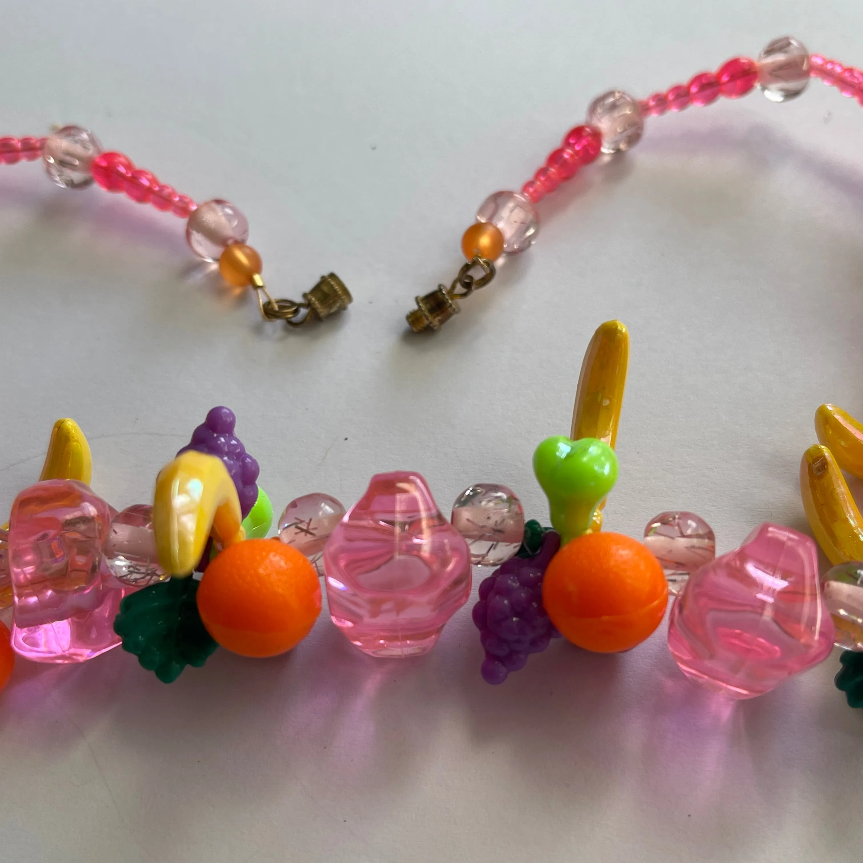 Fruit Bead Necklace Retro Style