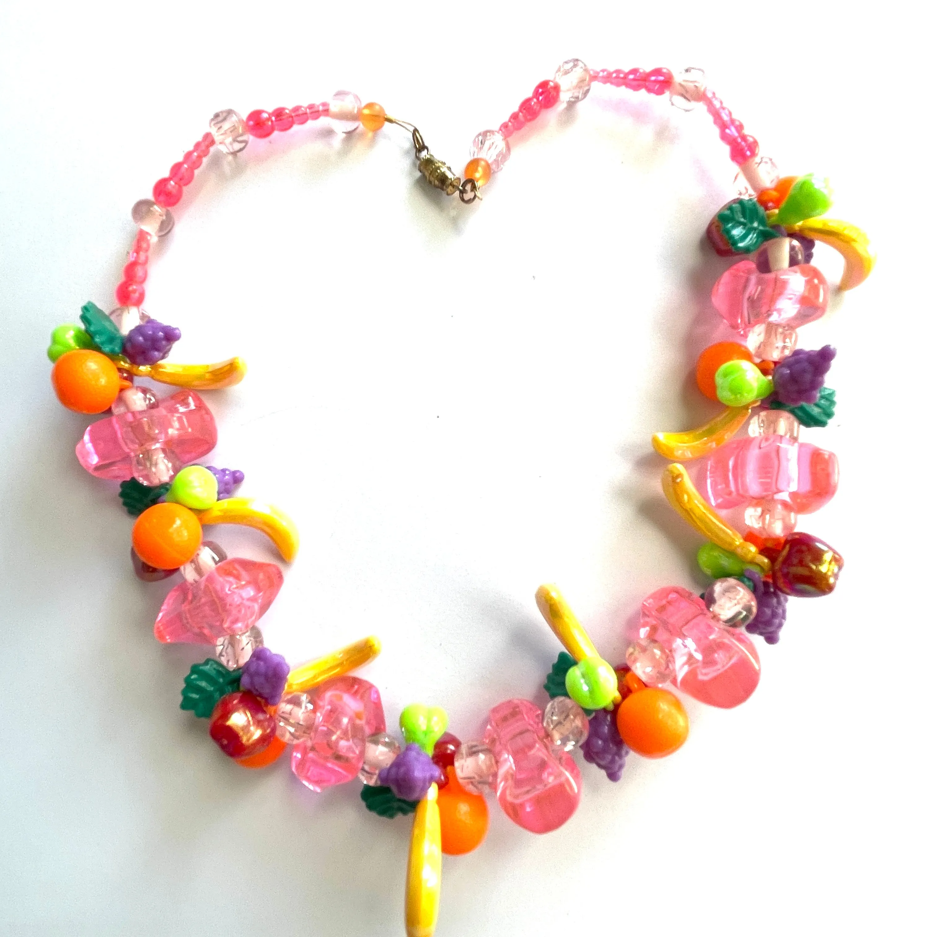 Fruit Bead Necklace Retro Style