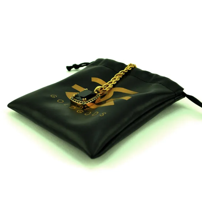 Gold Gods Aura Onyx Necklace