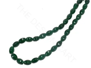 Green Oval Jade Semi Precious Stones