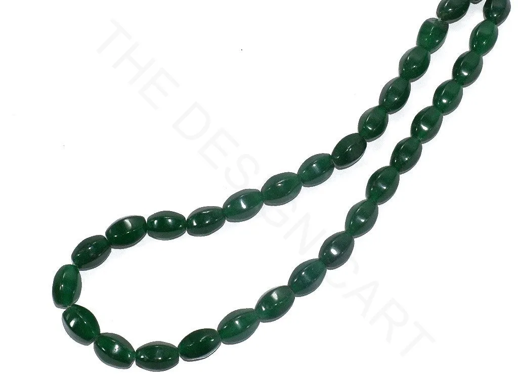 Green Oval Jade Semi Precious Stones