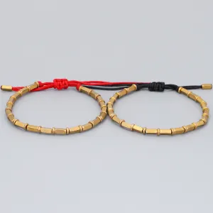 Handwoven Creative Bronze Beads Play Bracelet