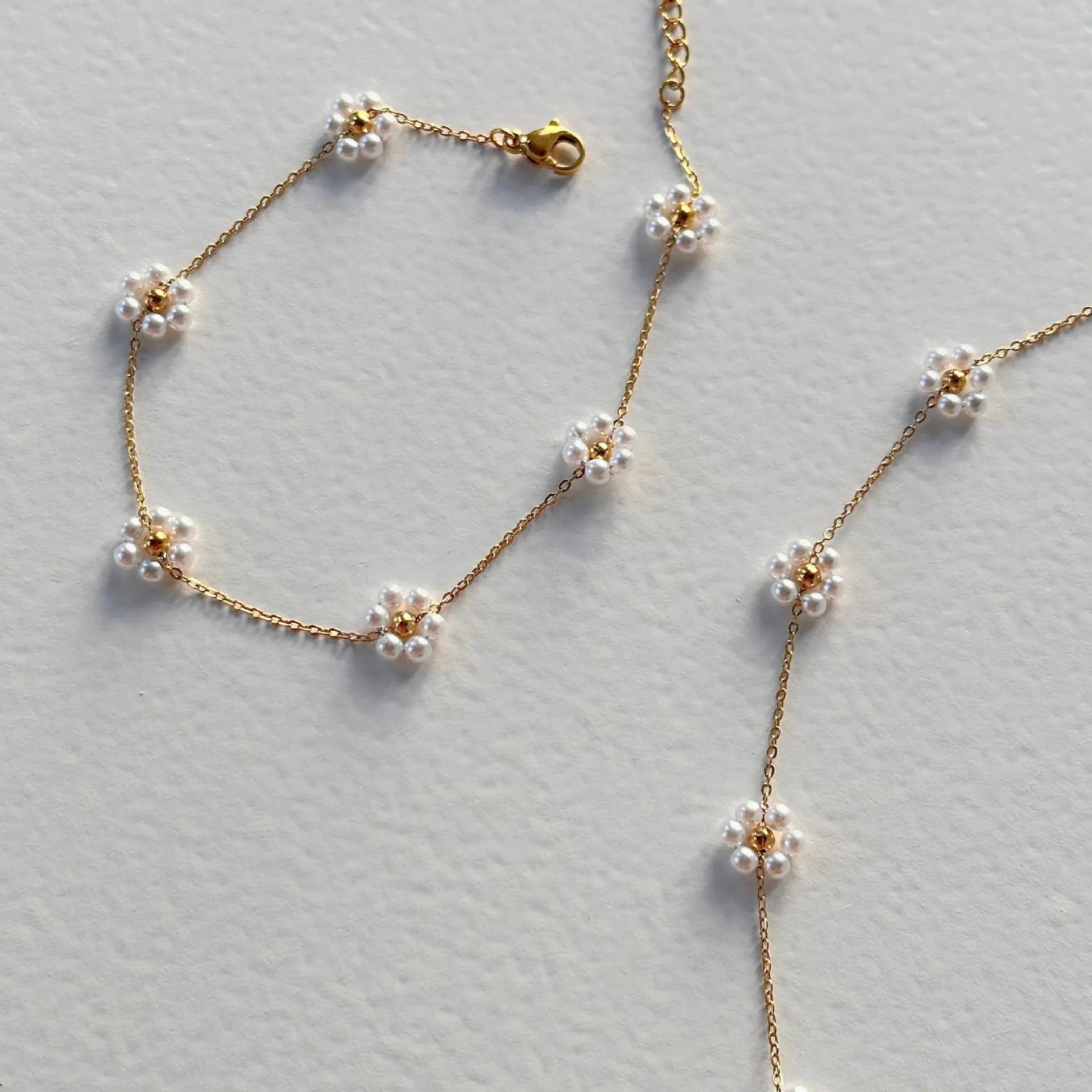 IG Style Flower Titanium Steel Necklaces