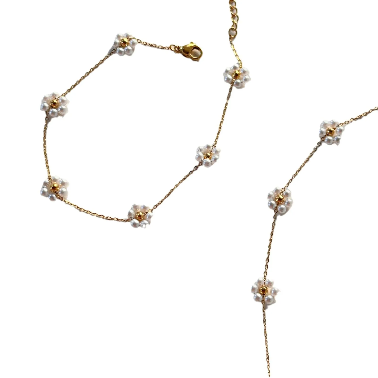IG Style Flower Titanium Steel Necklaces