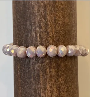 Iridescent Lavender Crystal Bracelet