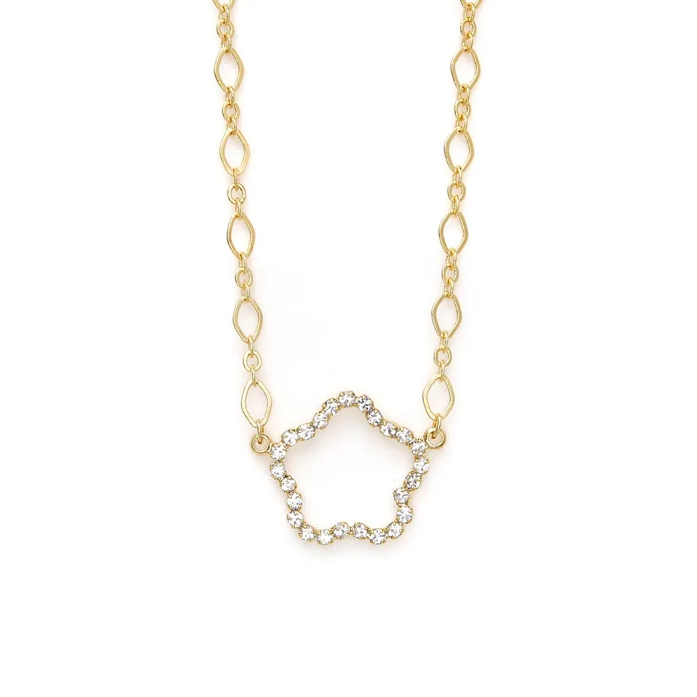 Jeweled Star Chain Necklace