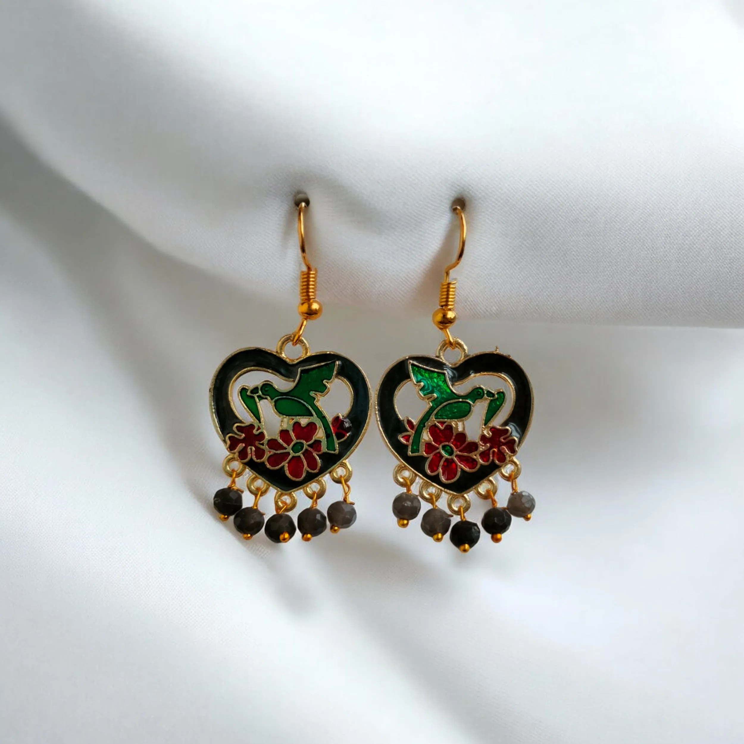 Jewelestia Birdsong Meenakari Earrings