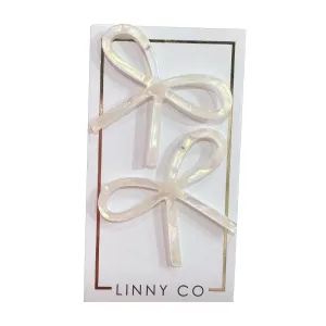 Lola Earrings Bow Earrings - Iridescent
