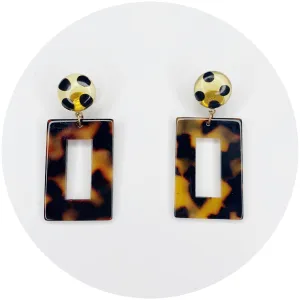 Luciana Tortoise Shell Drop Earrings