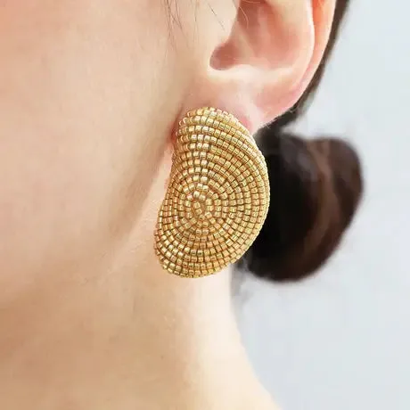 MINI MURA EARRINGS- GOLD