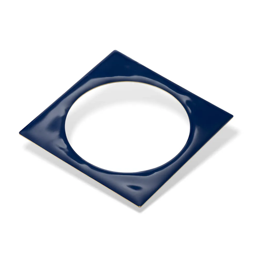 Mondrian  – bracelet with enamel – blue