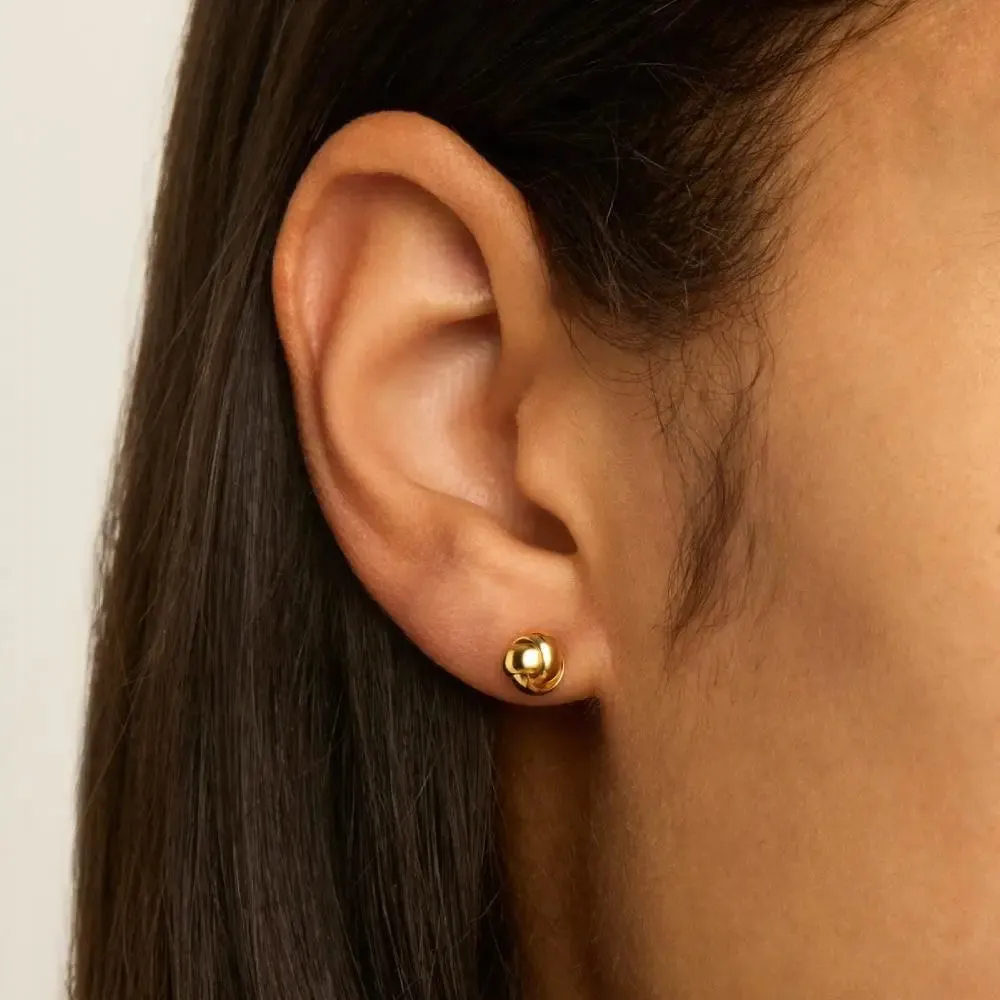 Najo Floret Yellow Gold Stud Earrings