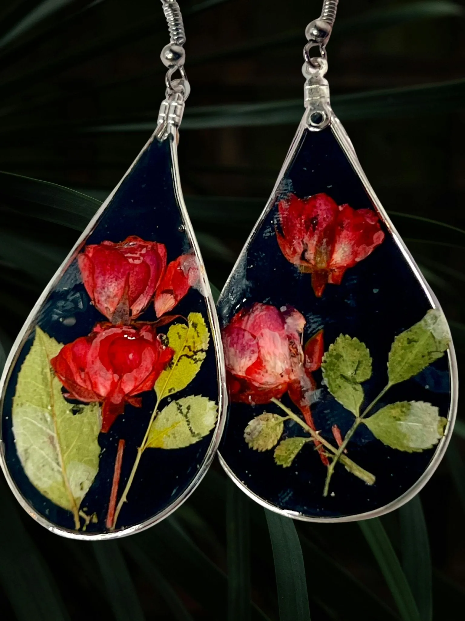 Nature Teardrop Dangle Earrings
