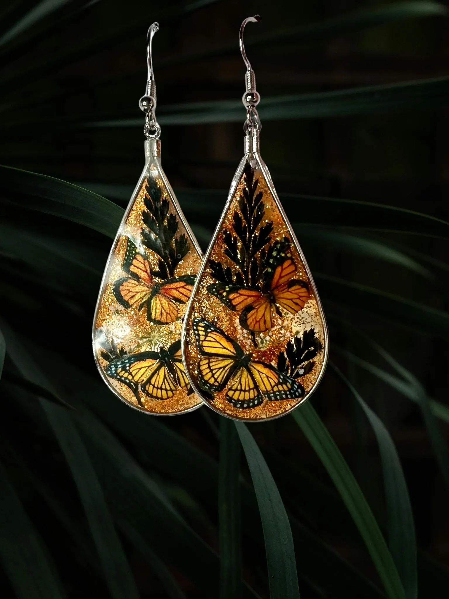 Nature Teardrop Dangle Earrings
