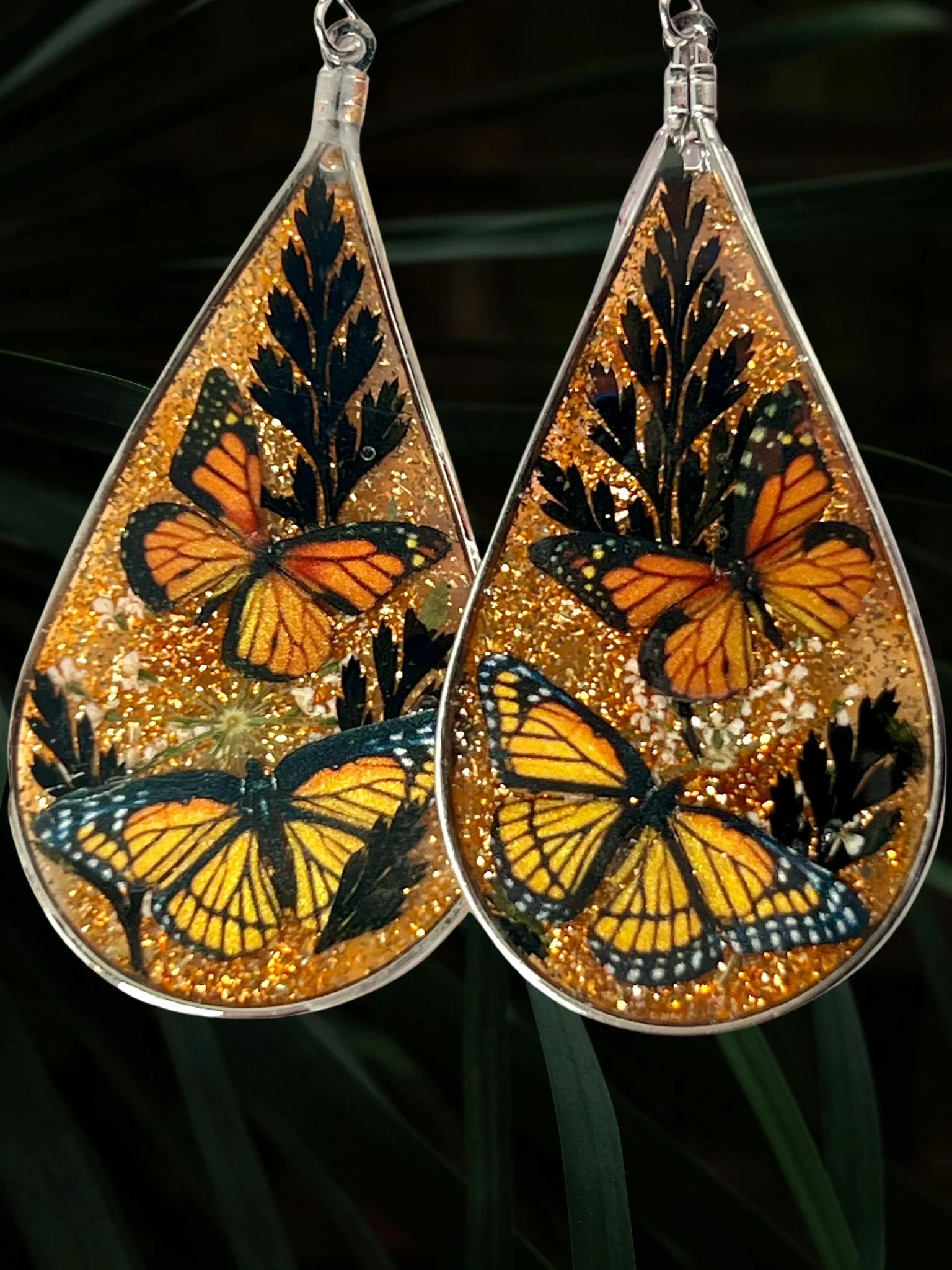 Nature Teardrop Dangle Earrings
