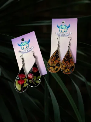 Nature Teardrop Dangle Earrings